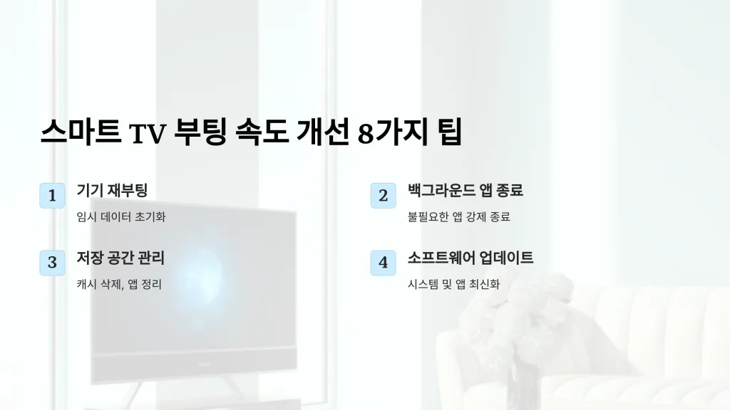 스마트 TV 부팅 속도를 개선하는 8가지 팁