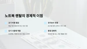 노트북 렌탈이 더 경제적인 이유