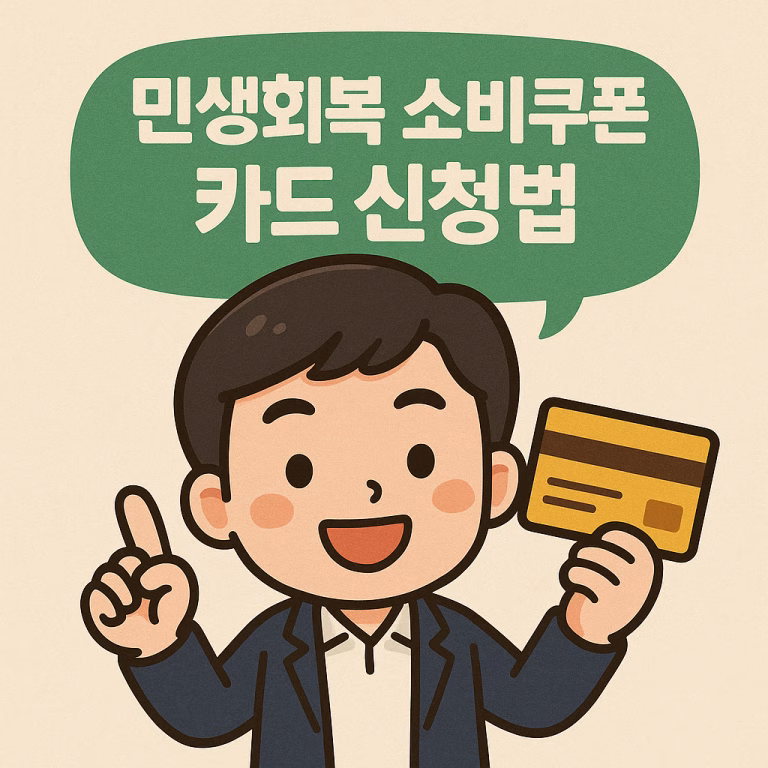 민생회복 소비쿠폰 카드 신청법