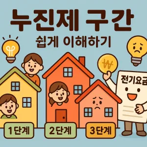 누진제 구간 쉽게 이해하기