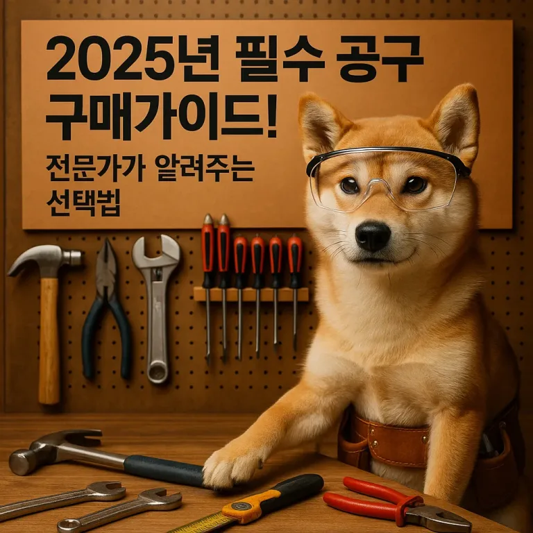 2025년 필수 공구 구매가이드! 전문가가 알려주는 선택법