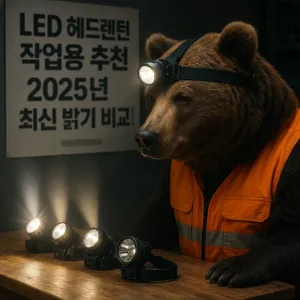 LED 헤드랜턴 작업용 추천 2025년 최신 밝기 비교!