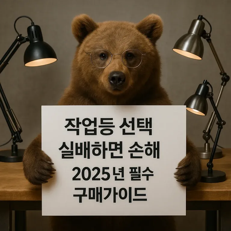 작업등 선택 실패하면 손해! 2025년 필수 구매가이드