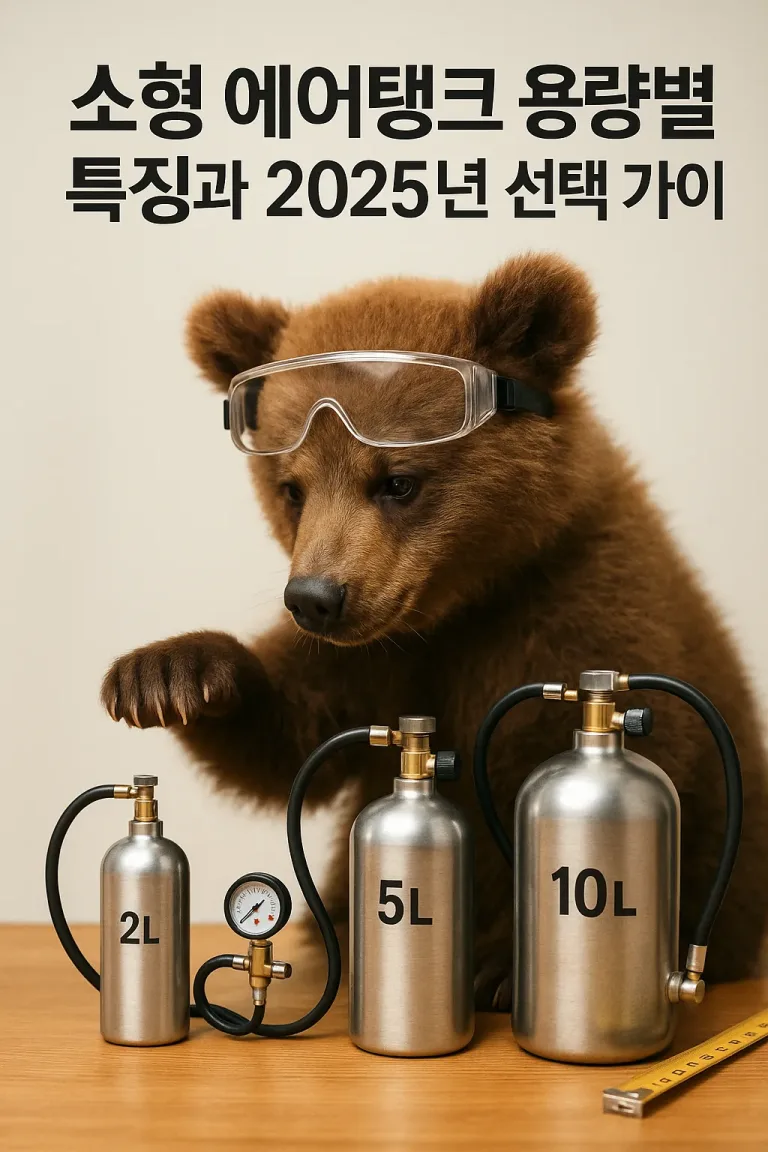 소형 에어탱크 용량별 특징과 2025년 선택 가이드