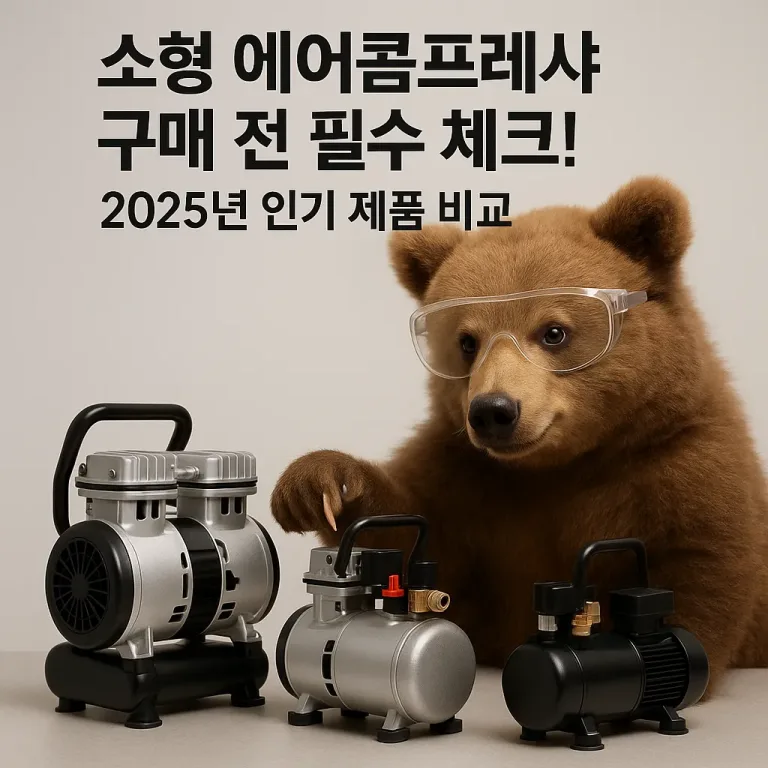 소형 에어콤프레샤 구매 전 필수 체크! 2025년 인기 제품 비교
