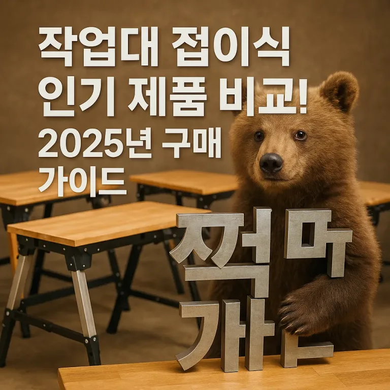 작업대 접이식 인기 제품 비교! 2025년 구매 가이드