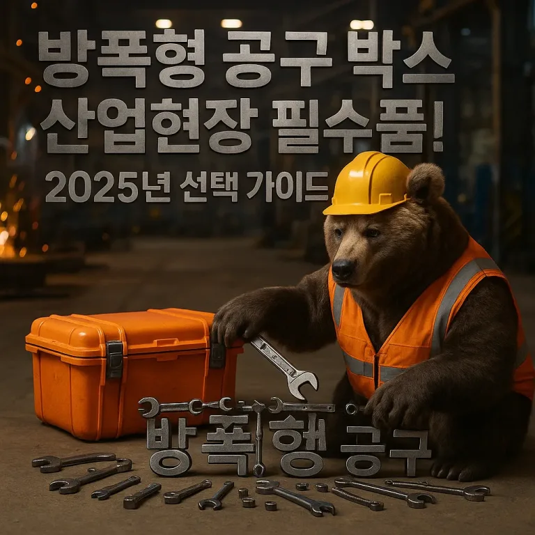 방폭형 공구 박스 산업현장 필수품! 2025년 선택 가이드