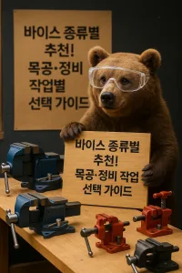 바이스 종류별 추천! 목공·정비 작업별 선택 가이드