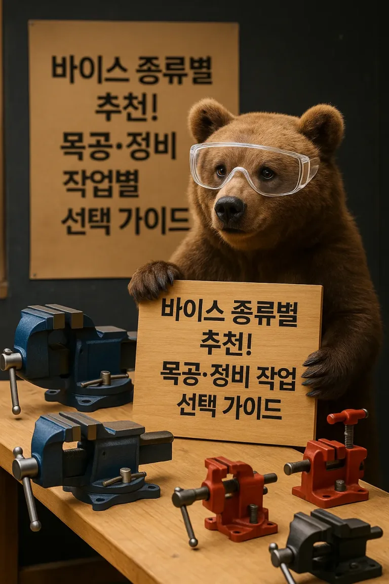 바이스 종류별 추천! 목공·정비 작업별 선택 가이드