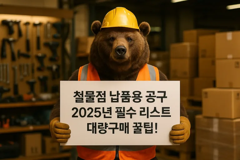 철물점 납품용 공구 2025년 필수 리스트 대량구매 꿀팁!