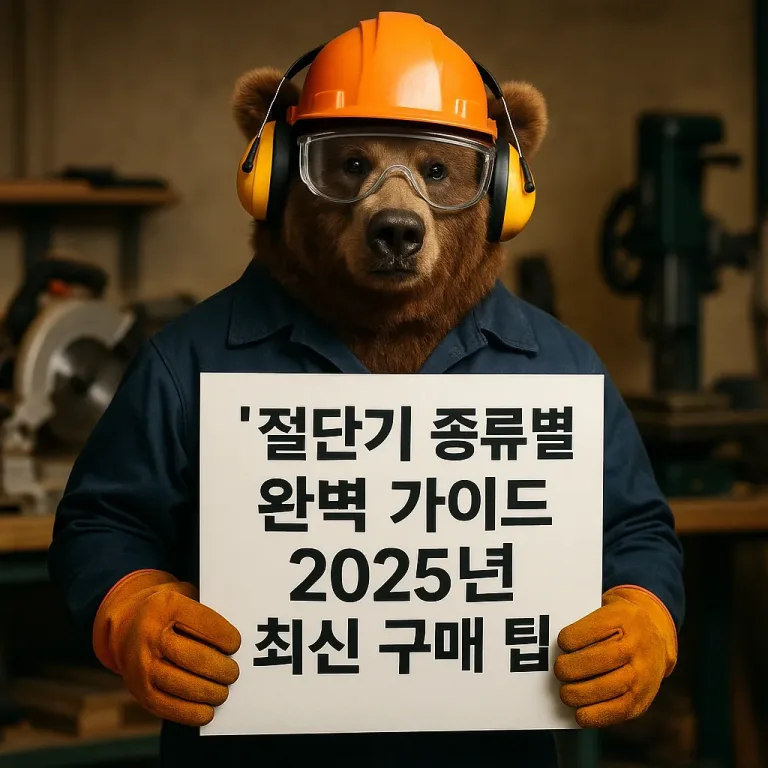 절단기 종류별 완벽 가이드 2025년 최신 구매 팁